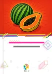 Mercado de melones y papayas en Perú