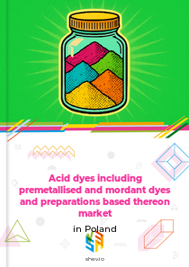 Acid dyes including premetallised and mordant dyes and preparations based thereon market in Poland