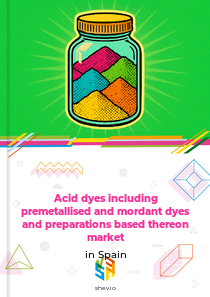 Acid dyes including premetallised and mordant dyes and preparations based thereon market in Spain
