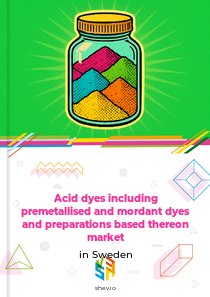 Acid dyes including premetallised and mordant dyes and preparations based thereon market in Sweden