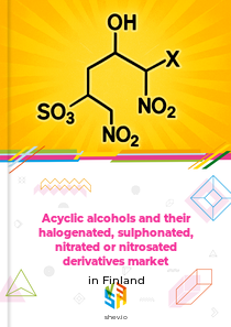 Acyclic alcohols and their halogenated, sulphonated, nitrated or nitrosated derivatives market in Finland