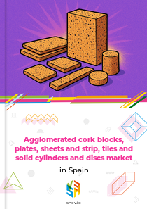 Agglomerated cork blocks, plates, sheets and strip, tiles and solid cylinders and discs market in Spain