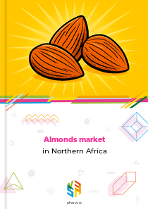 Almonds market in Northern Africa