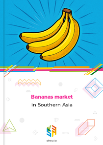 Bananas market in Southern Asia