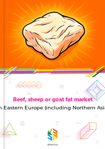 Beef, sheep or goat fat market in Eastern Europe (including Northern Asia)