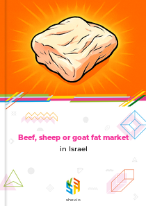 Beef, sheep or goat fat market in Israel