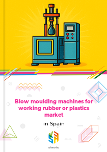 Blow moulding machines for working rubber or plastics market in Spain