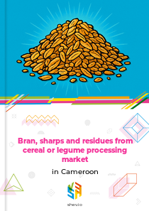 Bran, sharps and residues from cereal or legume processing market in Cameroon