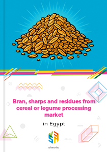 Bran, sharps and residues from cereal or legume processing market in Egypt