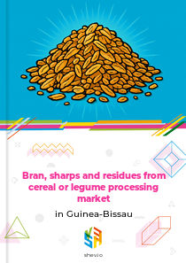 Bran, sharps and residues from cereal or legume processing market in Guinea-Bissau