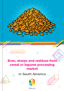 Bran, sharps and residues from cereal or legume processing market in South America