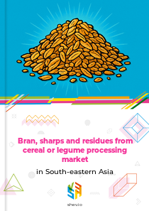 Bran, sharps and residues from cereal or legume processing market in South-eastern Asia