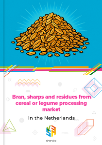 Bran, sharps and residues from cereal or legume processing market in the Netherlands