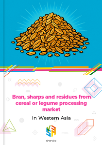 Bran, sharps and residues from cereal or legume processing market in Western Asia