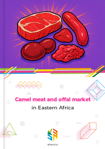 Camel meat and offal market in Eastern Africa