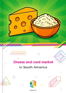 Cheese and curd market in South America