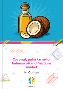 Coconut, palm kernel or babassu oil and fractions market in Guinea