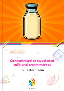 Concentrated or sweetened milk and cream market in Eastern Asia
