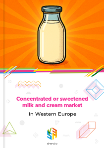 Concentrated or sweetened milk and cream market in Western Europe