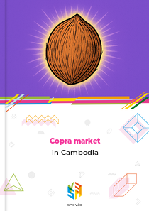 Copra market in Cambodia
