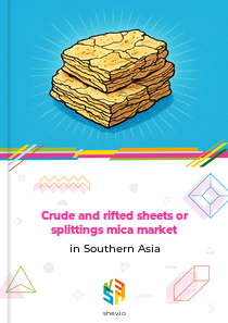 Crude and rifted sheets or splittings mica market in Southern Asia