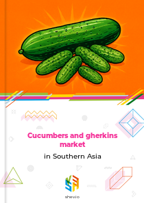 Cucumbers and gherkins market in Southern Asia