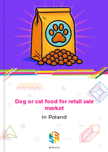 Dog or cat food for retail sale market in Poland