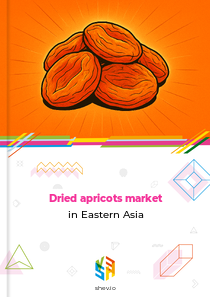 Dried apricots market in Eastern Asia