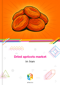 Dried apricots market in Iran