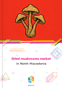 Dried mushrooms market in North Macedonia