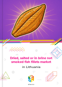 Dried, salted or in brine not smoked fish fillets market in Lithuania