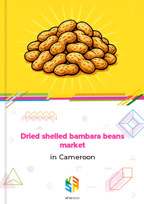 Dried shelled bambara beans market in Cameroon