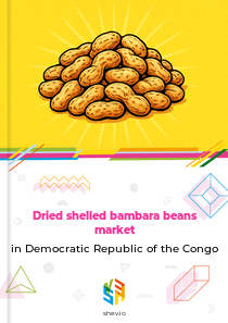 Dried shelled bambara beans market in Democratic Republic of the Congo