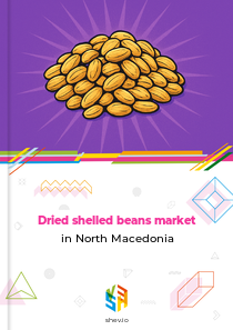 Dried shelled beans market in North Macedonia