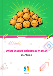 Dried shelled chickpeas market in Africa