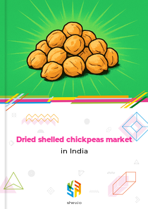 Dried shelled chickpeas market in India