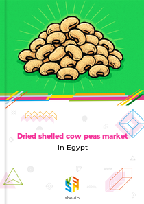 Dried shelled cow peas market in Egypt