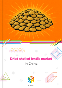 Dried shelled lentils market in China