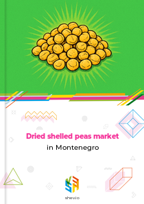 Dried shelled peas market in Montenegro