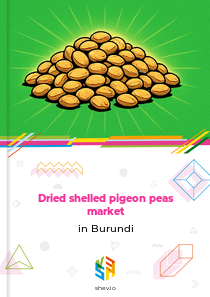 Dried shelled pigeon peas market in Burundi