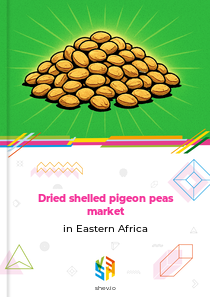 Dried shelled pigeon peas market in Eastern Africa
