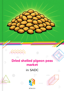Dried shelled pigeon peas market in SADC