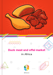 Duck meat and offal market in Africa
