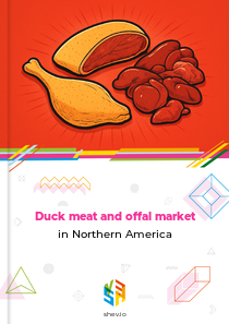 Duck meat and offal market in Northern America