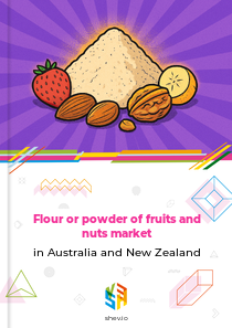 Flour or powder of fruits and nuts market in Australia and New Zealand