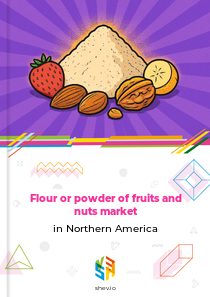 Flour or powder of fruits and nuts market in Northern America