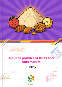 Flour or powder of fruits and nuts market Turkey