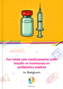For retail sale medicaments with insulin or hormones or antibiotics market in Belgium