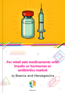 For retail sale medicaments with insulin or hormones or antibiotics market in Bosnia and Herzegovina