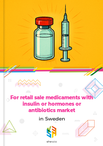 For retail sale medicaments with insulin or hormones or antibiotics market in Sweden